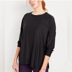 Old Navy Women’s Cloudsoft Tunic Dark Gray Size Small